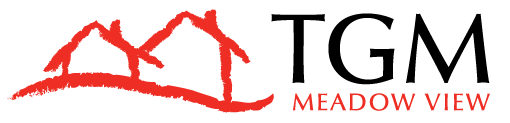 This image shows the logo of TGM Meadow View Apartments in Columbus, OH.